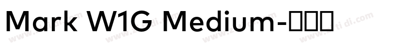 Mark W1G Medium字体转换